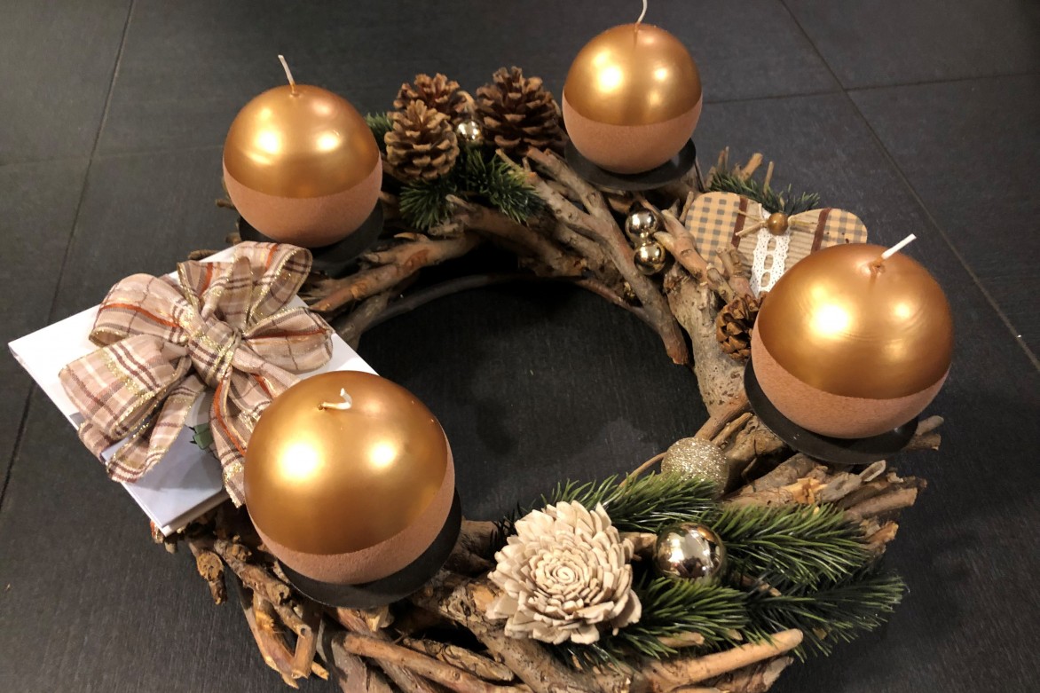 Adventní věnec trochu jinak